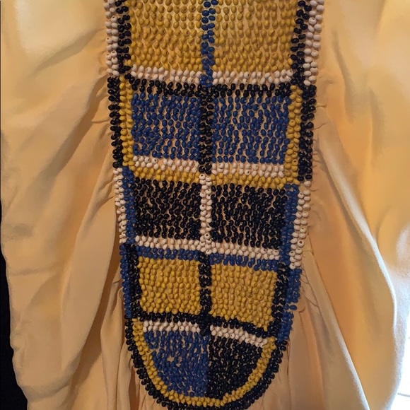 The Addison Story Yellow Tank with Embellishment - Picture 2 of 4